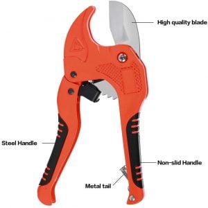 Zantle Ratchet-type Tube and Pipe Cutter for Cutting O.D. PEX, PVC, and PPR