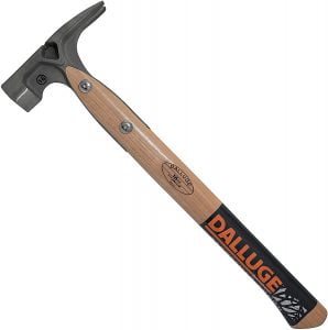 Dalluge 16oz DDT16 Titanium Hammer, Smooth Face with Nailoc Magnetic Nail Holder, Straight Handle