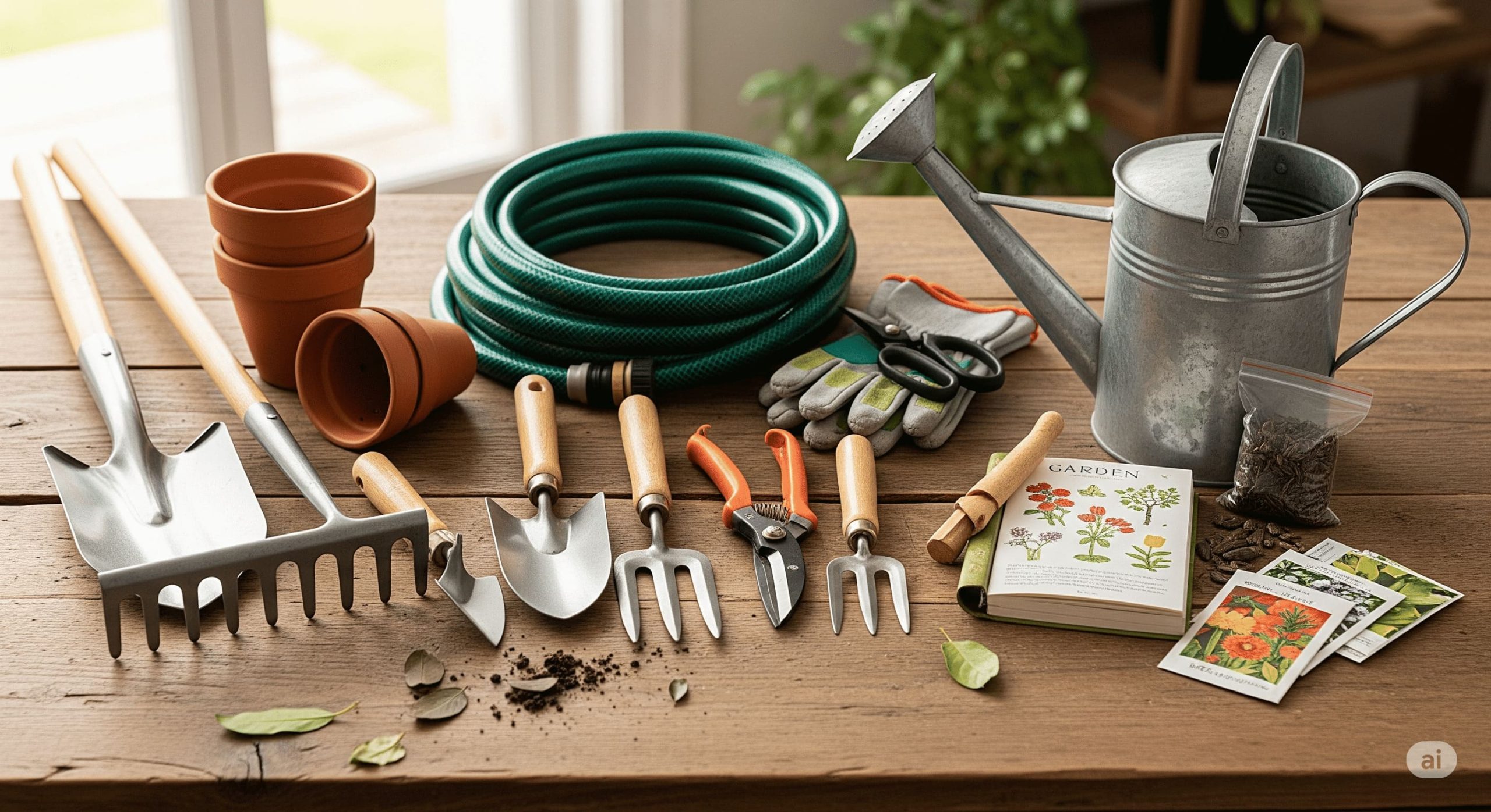 a selection of different gardening tools symbolizing choice scaled