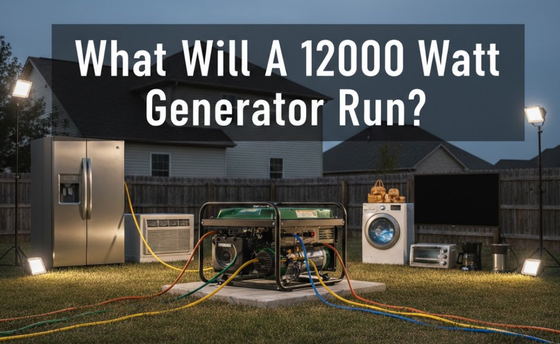 What Will A 12000 Watt Generator Run